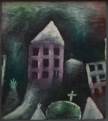 Картина &quot;Разрушенный Город&quot; художника Пауля Клее (Paul Klee), 1920 г.<br />Сфотографировано 21.06.2016 в Мюнхене, в <br />Государственном музее Ленбаххауз (Lenbachhaus)