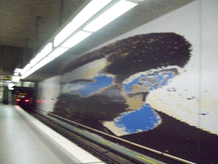 Станция метро Rathenauplatz (&quot;Площадь Ратенау&quot;), г. Нюрнберг, 26.06.2017