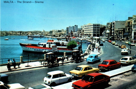 Мальта, открытка из круиза в январе 1986 года