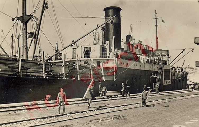 Пароход «Березина» в Констанце, 1940 г<br />Фотография из Интернета