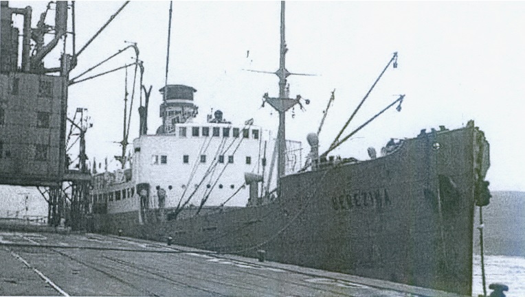 Пароход «Berezina» в Англии, 13 февраля 1961 г