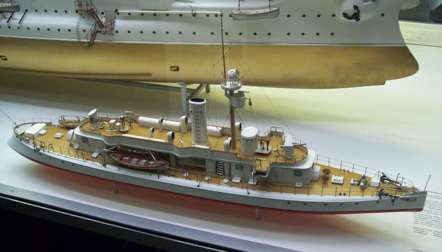 Макет речной канонерской лодки "Vaterland"
Deutsches Museum (Германский Технический Музей, Мюнхен), 27.09.2010
