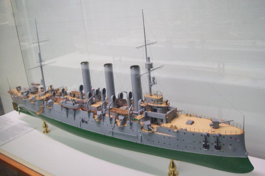 Макет крейсера "Аврора"
Deutsches Museum (Германский Технический Музей, Мюнхен), 27.09.2010
