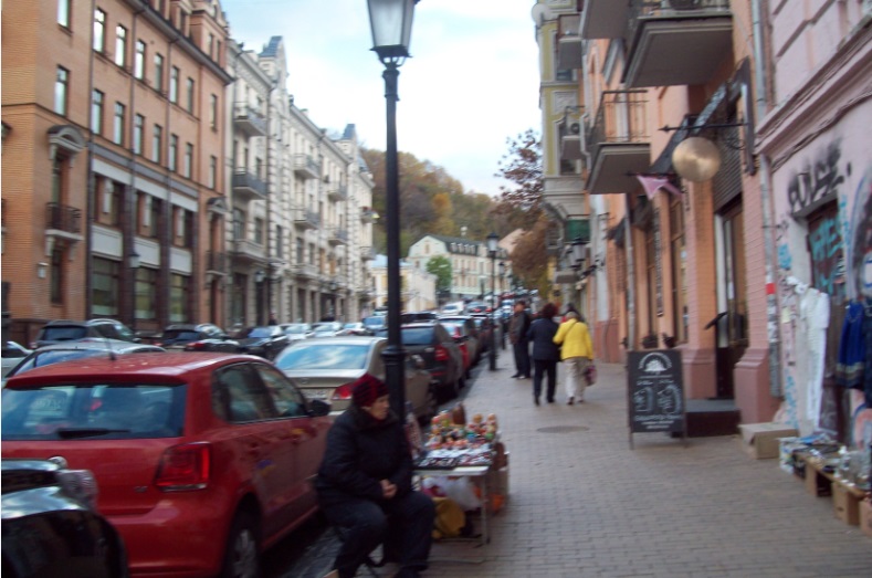 Нижня частина Андріївського узвозу, Київ, 26.10.2015
