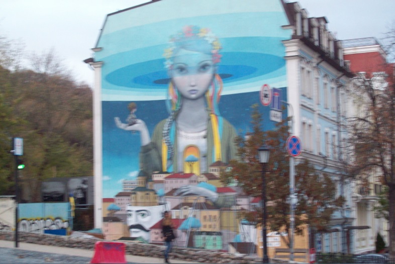 Нижня частина Андріївського узвозу, Київ, 26.10.2015

