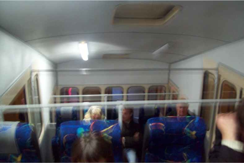 У вагоні фунікулера, Київ, 26.10.2015
