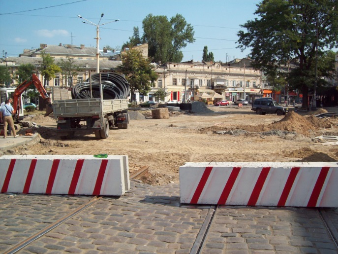 Реконструкция Тираспóльской площади
В центральной части города. Одесса, 08.09.2016
