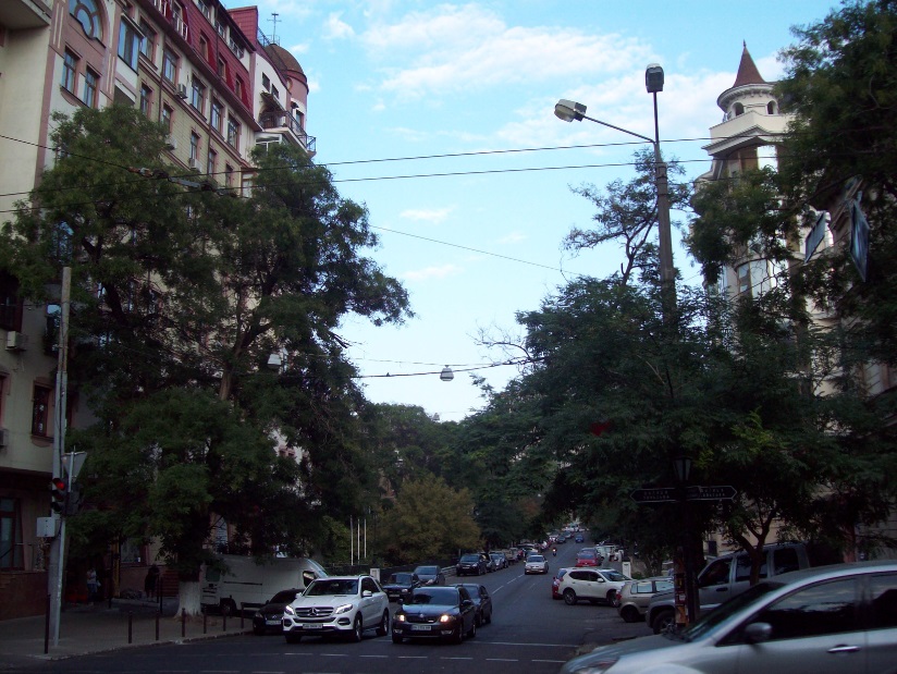 В центральной части города. Одесса, вечером, 13.09.2017
