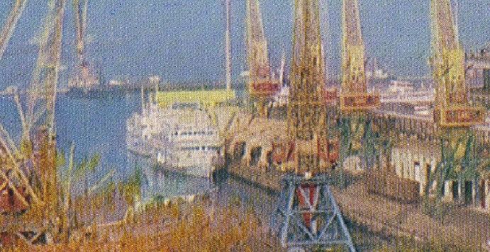 Теплоход "Белинский"
Морвокзал Одессы.
Фрагмент открытки из набора 1969 г выпуска
Ключевые слова: Теплоход "Белинский", MS Belinskyi, Izmail, Odessa, Kiev
