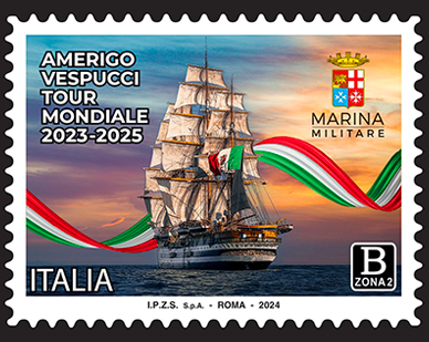 Парусный корабль "Amerigo Vespucci"
Почтовая марка Италии, 2024 года выпуска, посвящённая кругосветному плаванию парусника 2023-2025 годов
Ключевые слова: Парусный корабль "Amerigo Vespucci", Amerigo Vespucci", парусник, "Америго Веспуччи", "Амеріго Веспуччі", Италия, Італія